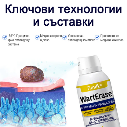 Timilk® 🌟WartErase Крио Спрей за Замразяване на Брадавиците