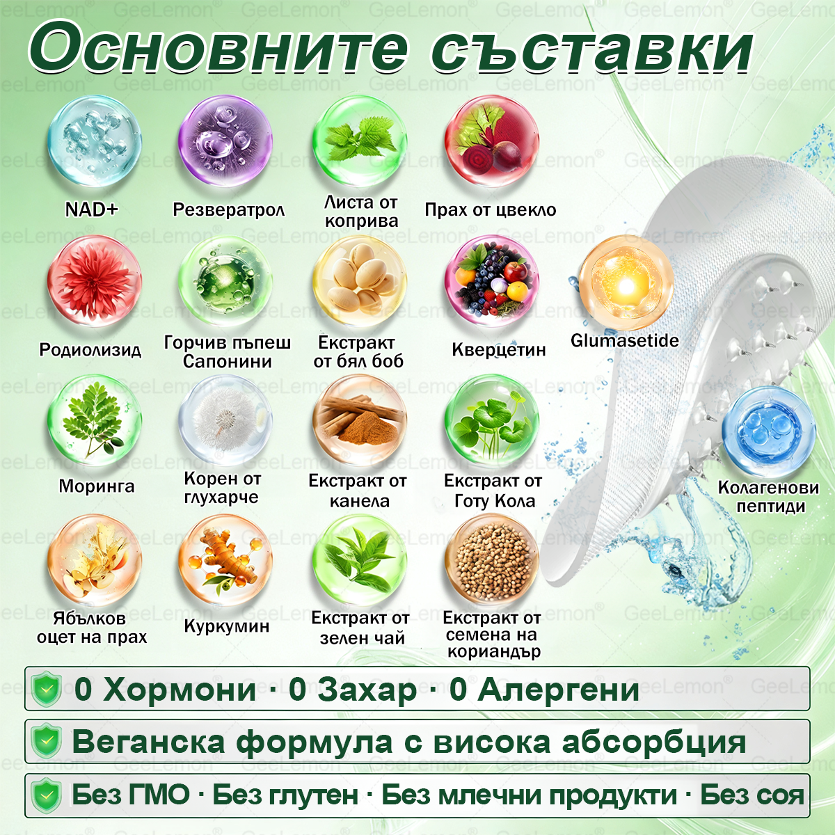 🎄🎄Официален магазин на Apteka Mareshki🎁👩‍⚕️ 𝐆𝐞𝑒𝑙𝑒𝐦𝐨𝐧® Glum𝐚𝐬𝐞tide 8 в 1 – Нано микроиглен пластир за отслабване|Само 1× дневно ✅ Видими промени за 7 дни – при затлъстяване, сърдечно-съдово здраве, диабет и ставни проблеми